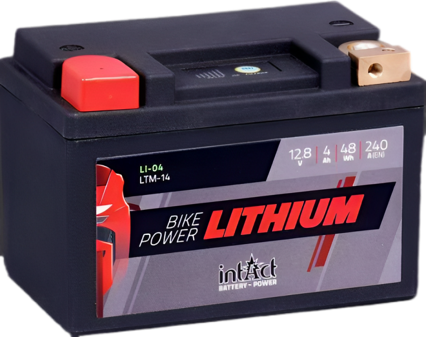 Intact LI-04 Bike-Power Lithium 4Ah motorcycle battery LTM14